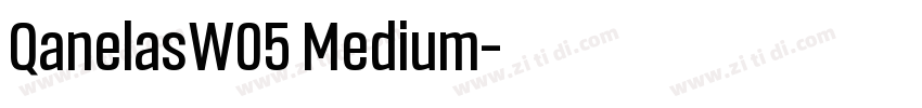 QanelasW05 Medium字体转换